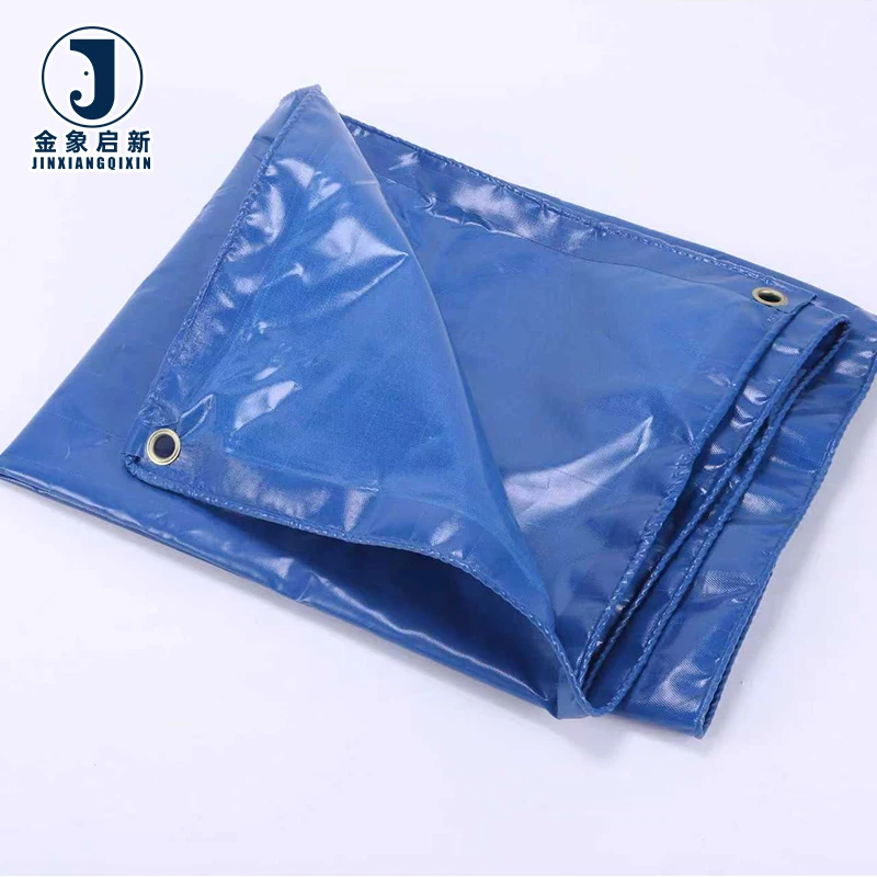 JX PVC Laminated Waterproof Breathable Anti-UV Blackout Organic Plain Weft Swimming Pool Covers Tarpaulin Coated