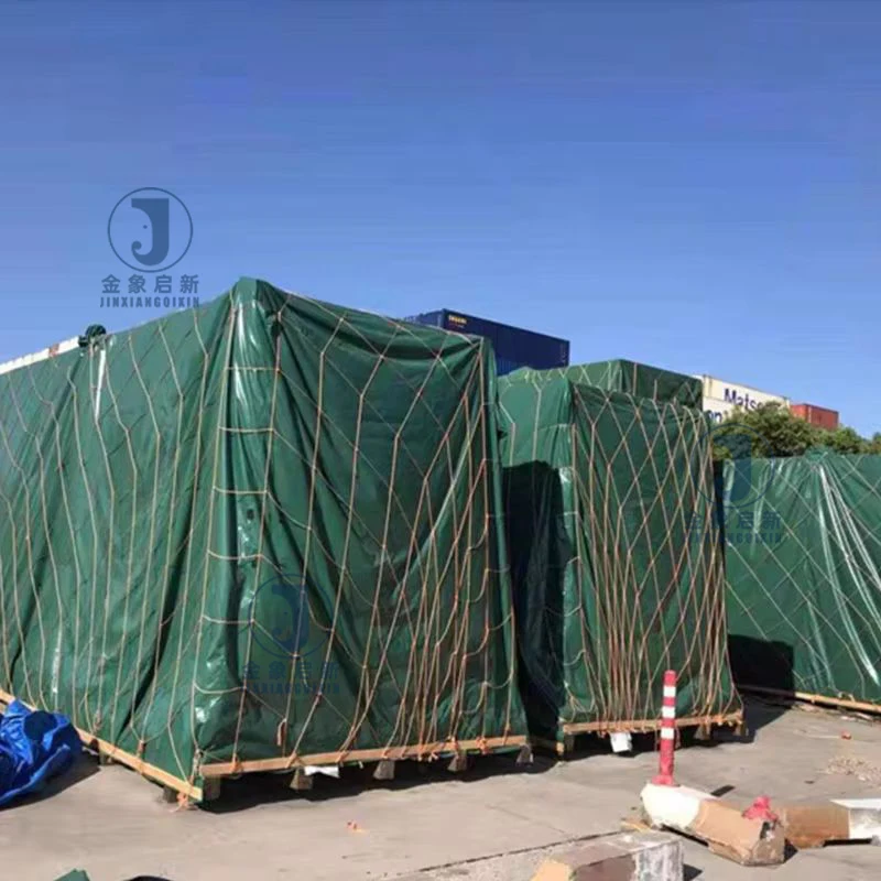 JX PVC Coated Tarpaulin/Cover for Farm Waterproof Warp Knitted Tent Pig Broiler Sheep Chicken Farm Plain Style