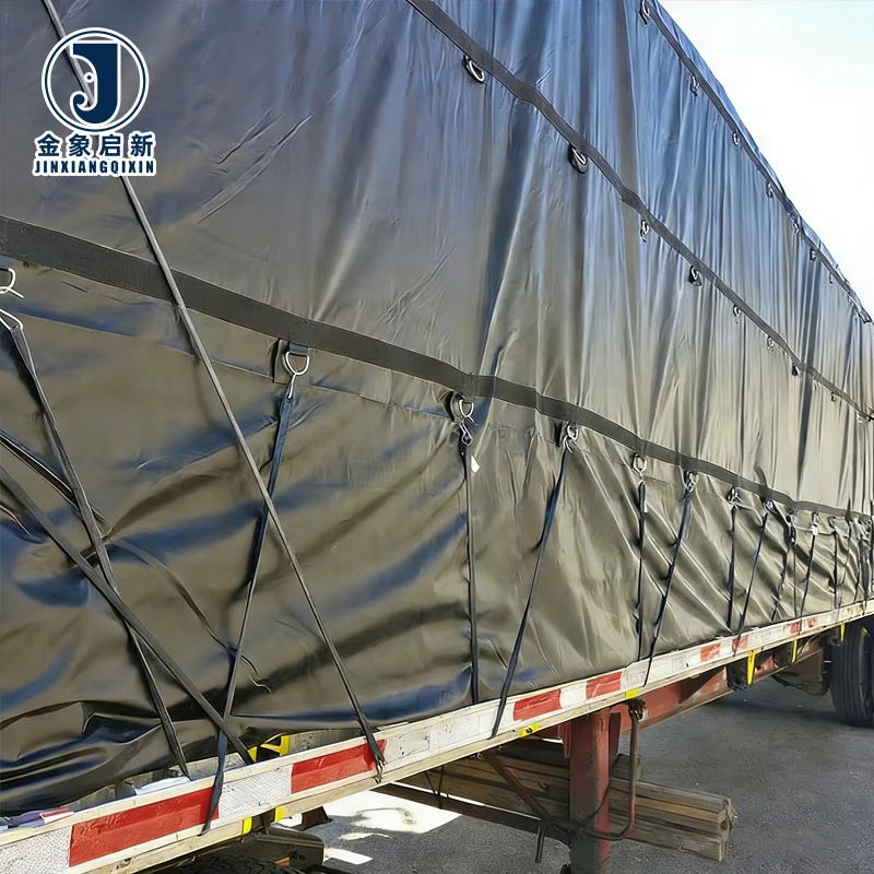 JX Customize PVC Tarpaulin Waterproof Fireproof Truck Cargo Cover