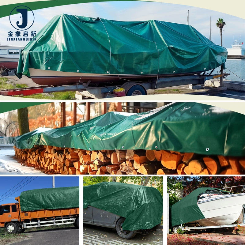 JX PVC Coated Tarpaulin/Cover for Farm Waterproof Warp Knitted Tent Pig Broiler Sheep Chicken Farm Plain Style