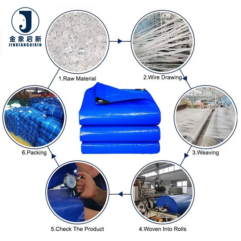 Heavy Duty Outdoor Tarpaulin Thickened for Outdoor Waterproof Large Tarpaulin with 3 Meter Width