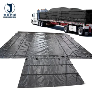 Factory Wholesale 14oz 18oz RipSTOP Flatbed Semi Truck Lumber Tarp with 8′ Drops 1PC 2PC 3PC Custom Waterproof Tarp