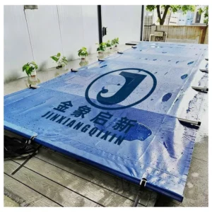Automatic Retractable PC PVC Pool Cover  Custom Size for Inground Pool. UV Protection Waterproof 110V-240V Safety Pool Cover