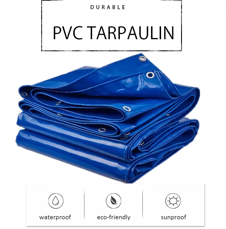 Waterproof Heavy-duty Ethylene Coated Polyester Flat Truck Tarp Fabric PVC Tarps for Truck Cover