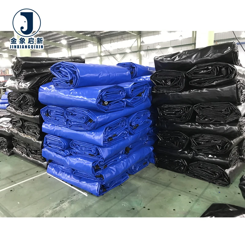Heavy Duty 24′ X 27′ PVC Lumber Tarpaulin Waterproof 8ft. Drop with 3 Rows of D-Rings Coated and Woven Flatbed Tarps