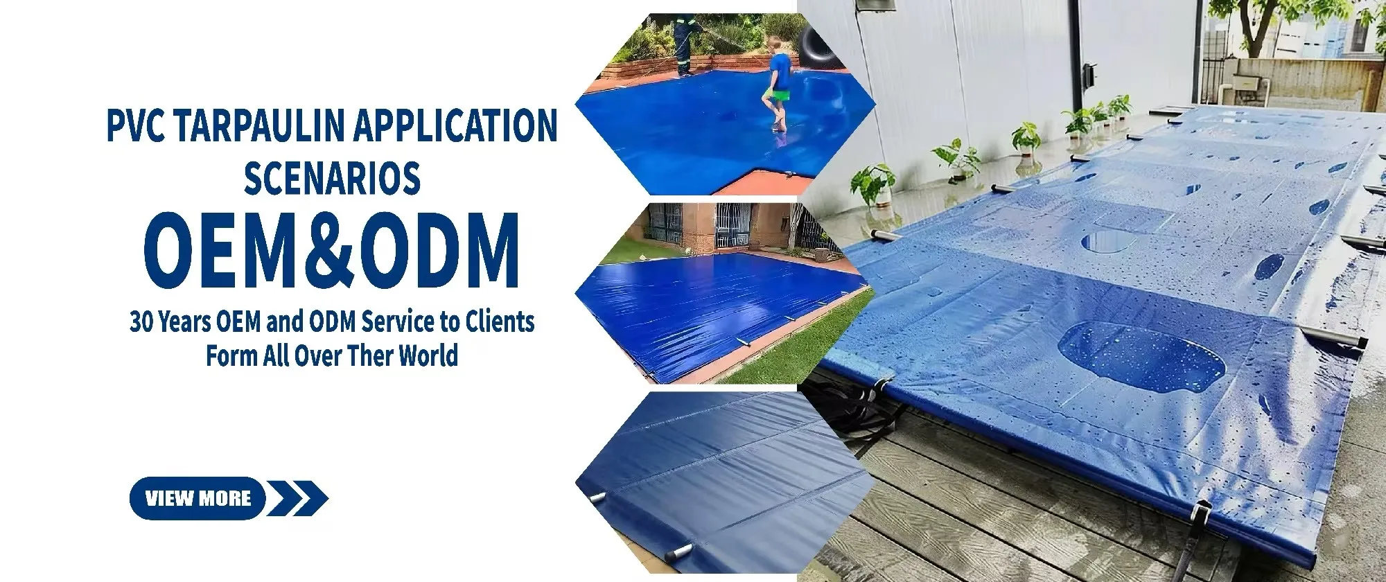 JX PVC Tarpaulin Swimming Pool Cover Material Knife Coated Fabric Waterproof UV-Resistant Windproof - Image 2