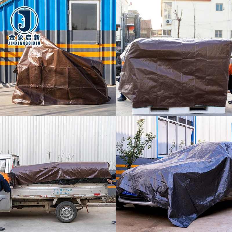 Multi Use Organic Breathable Plain Water Resistant PE Coated Blackout Heavy Duty Woven Canvas Tarpaulin UV Resistant Industrial