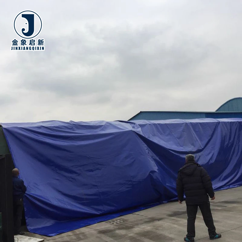 Customized Waterproof PVC Coated 600gsm Canvas 6m by 15m Tarpaulins for Truck Covers