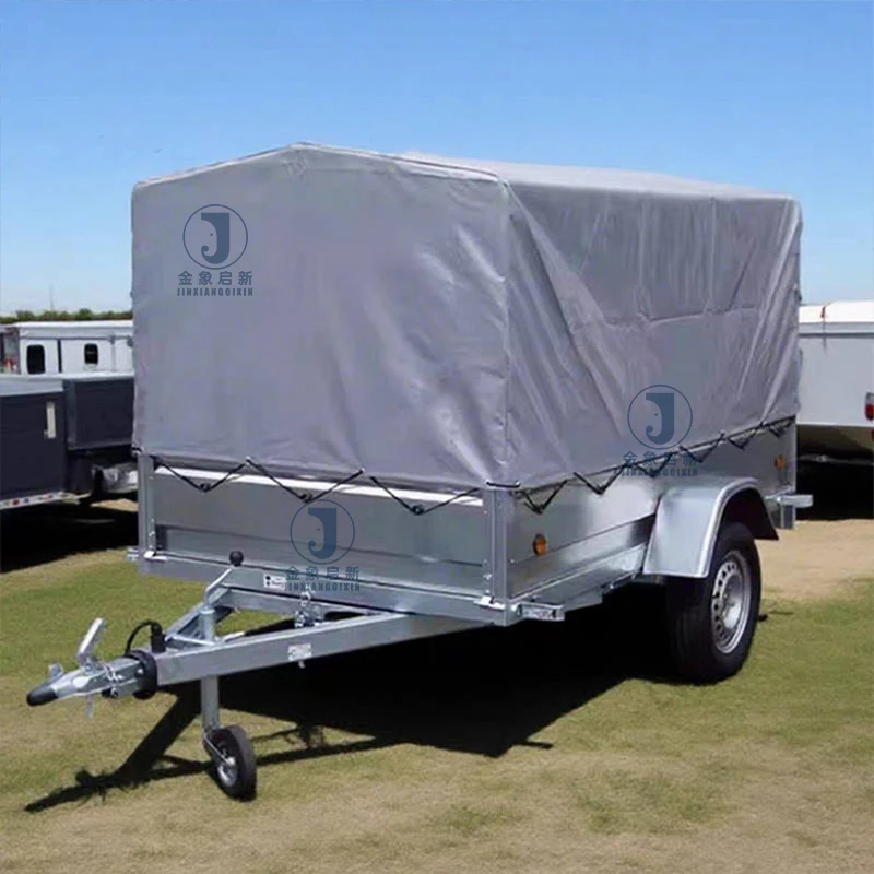 Waterproof PVC Coated Tarpaulin Double Sided Coating Environmentally Friendly Multifunctional Vehicle Open Trailer Cover