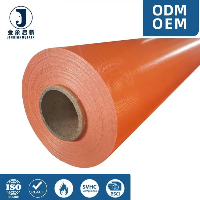 PVC Tarpaulin Glossy 650GSM 1000D*1000D 23*23 1.50*50M/R for Multi-purpose Cover SAMPLE FREE
