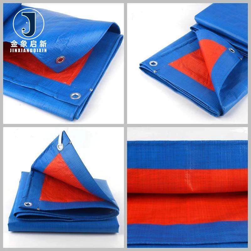 PE Coated Blackout Tarpaulin Poly Tarp with UV Protection Standard Size Fabric Sheet for Agriculture & Industrial Use