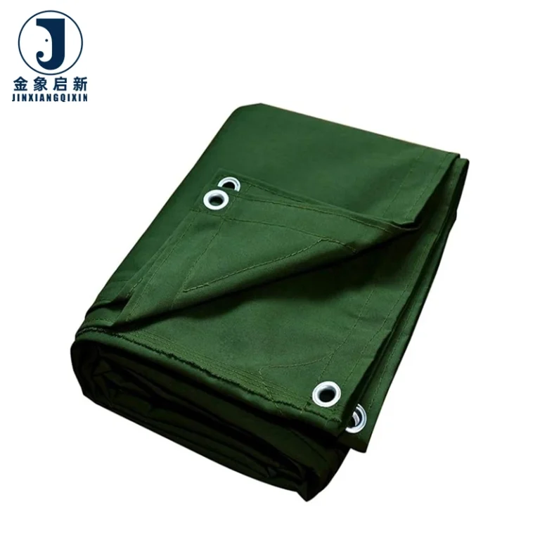 Custom Heavy Duty Woven PVC Laminated Industrial Canvas Tarpaulin Ripstop Style Waterproof Car Truck Cover Home Textiles Bags