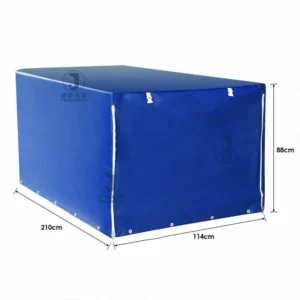 Waterproof PVC Coated Tarpaulin Double Sided Coating Environmentally Friendly Multifunctional Vehicle Open Trailer Cover
