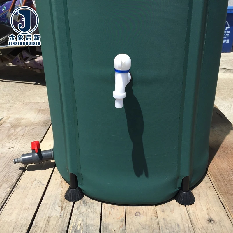 Foldable Waterproof PVC Rain Collecting Barrel Garden Use Rain Water Tank Collapsible Water Storage