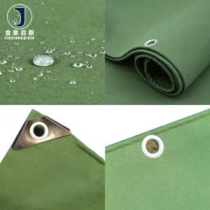 13oz 10ftx12ft Woven Plain Heavy Duty Canvas Tarpaulin with Rustproof Grommets for Canopy Tent Roof Camping Woodpile