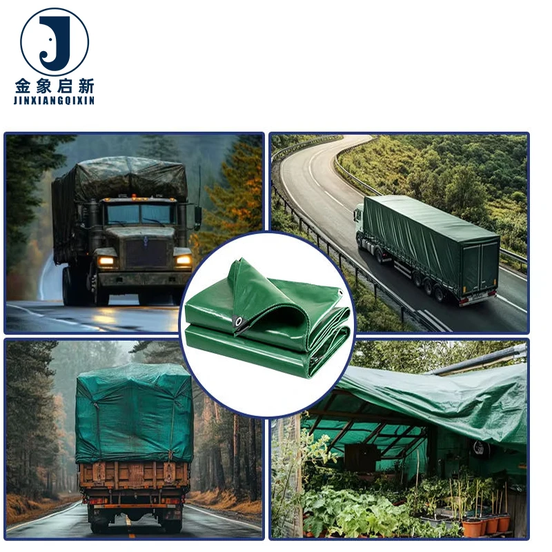 650GSM Heavy Duty Waterproof Black PVC Knife Coated Tarpaulin Truck Trailer Tent Cover Tarp Outdoor Storage Industrial Truckers