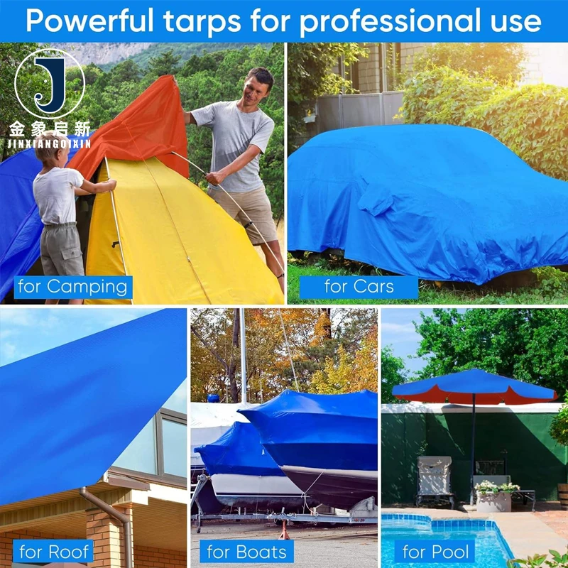 Hot Selling Organic Coated Blackout Waterproof Canvas PE Tarpaulin Tarp for Boys & Girls Construction Transportation Cover