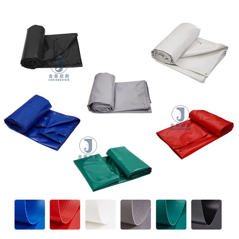 Low Cost PVC Tarp Manufacturer Waterproof Fireproof Awning PVC Coated Fabric Blackout Breathable Organic