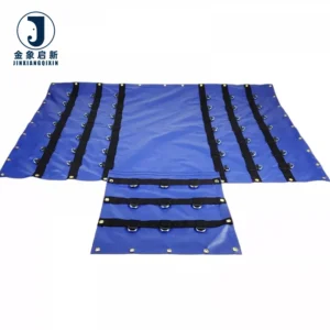 Heavy Duty 24′ X 27′ PVC Lumber Tarpaulin Waterproof 8ft. Drop with 3 Rows of D-Rings Coated and Woven Flatbed Tarps