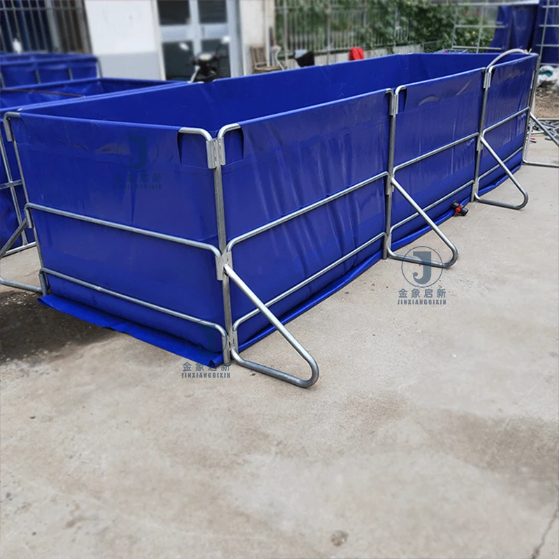 Anti-leaking Durable PVC Tarpaulin Fish Pond Liner Plastic Fish Ponds Foldable Aquaculture Pond Tanks for Fish