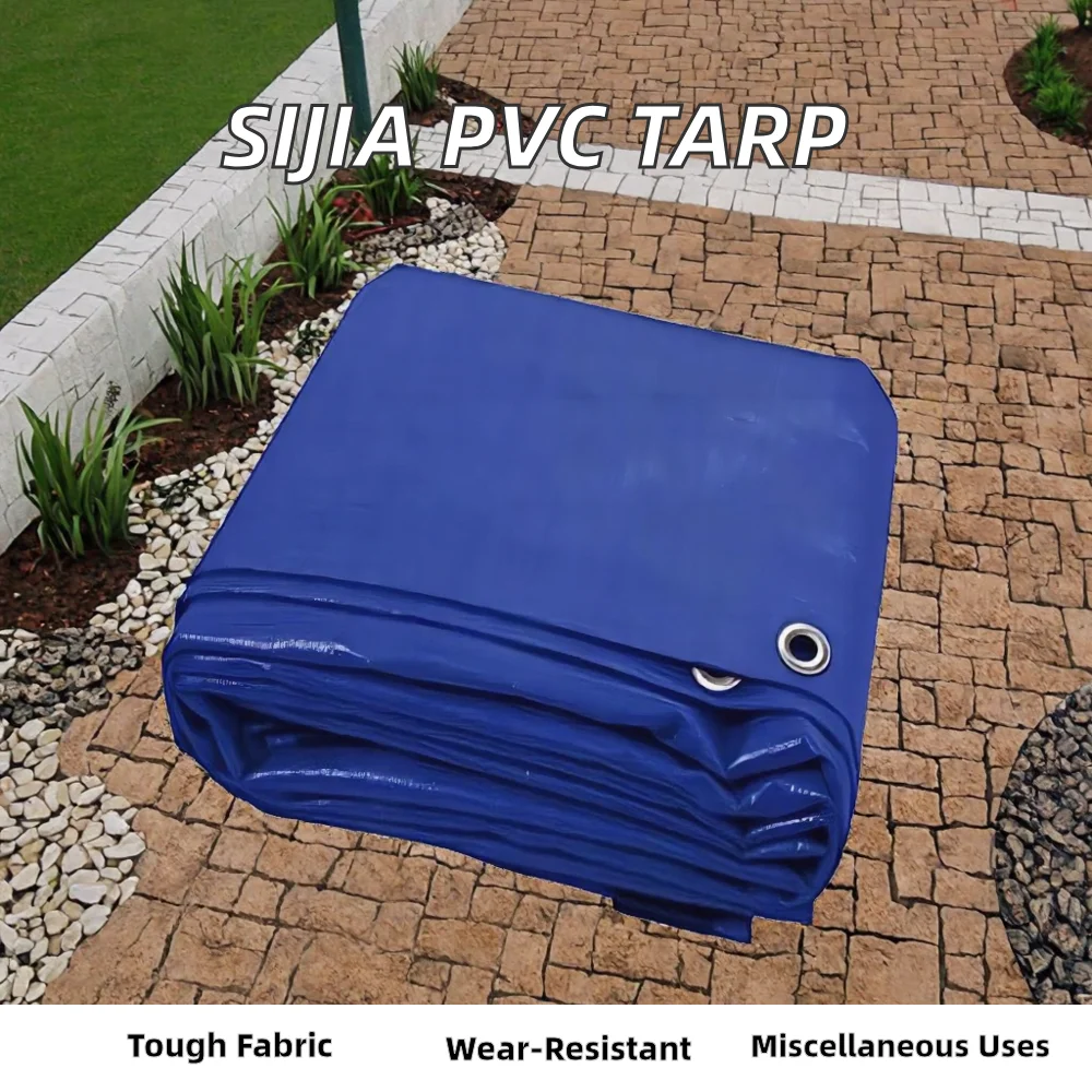 FLFX 650 Gsm 630 Gsm High Strength Truck Cover Waterproof PVC Tarp Ripstop Tarpaulin