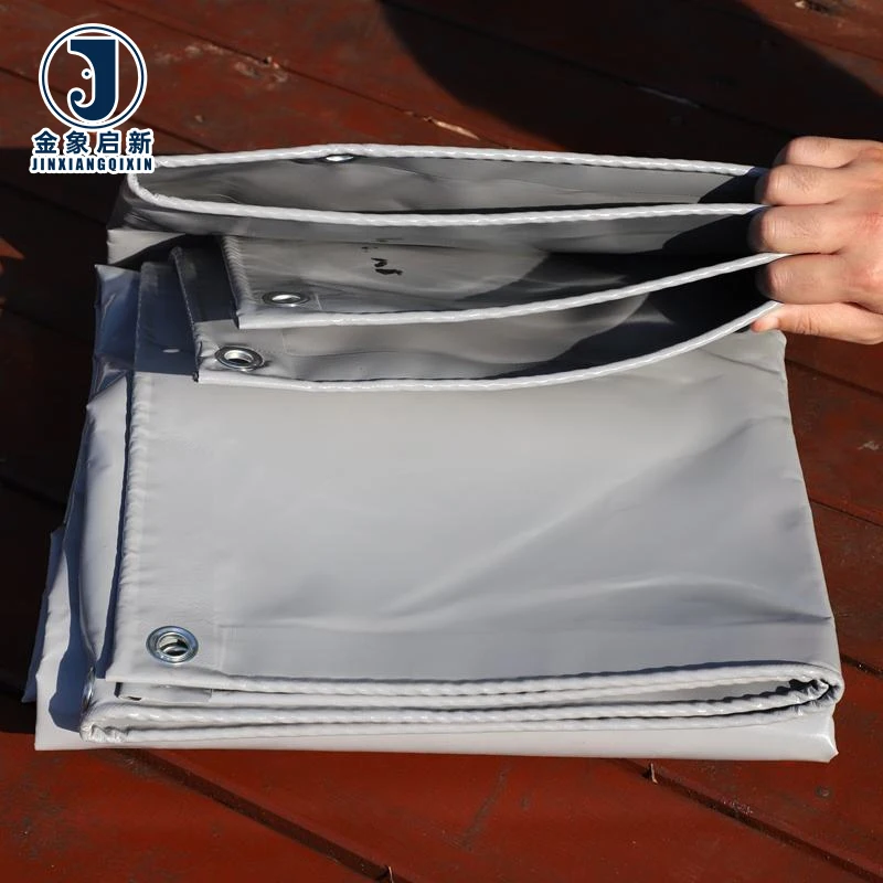 Customize 500-600GSM Heavy Duty Waterproof Anti-UV Knife Fabric PVC Tarpaulin for Car Tents Canopies Awnings