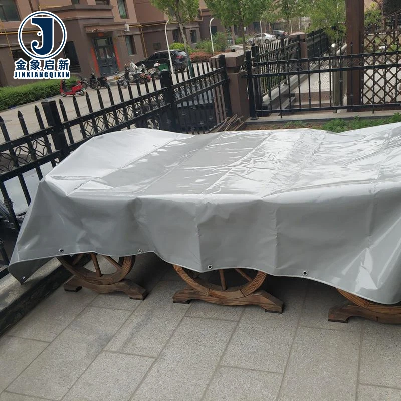 Customize 500-600GSM Heavy Duty Waterproof Anti-UV Knife Fabric PVC Tarpaulin for Car Tents Canopies Awnings