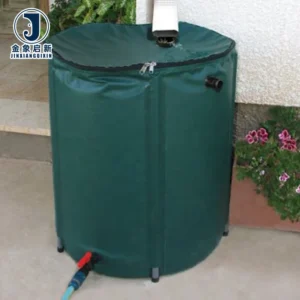 NST Green 50 Gallon Collapsible Rain Barrel Rainwater Collection System Portable Garden Water Storage Tank Water Catcher
