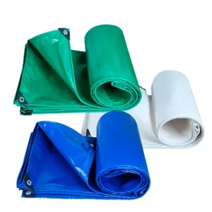 JX Customizable Waterproof Anti-UV Knife Tarpaulin Tents Canopies Awnings PVC Coated Plain Style Wrinkle Resistant Solid