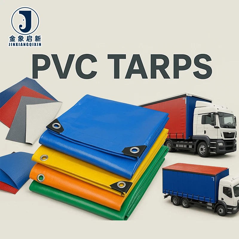 Heavy Duty Fire Retardant Waterproof PVC Coated Tarpaulin Rolling Tarp Materials for Truck Cover Tents Outdoor Usage