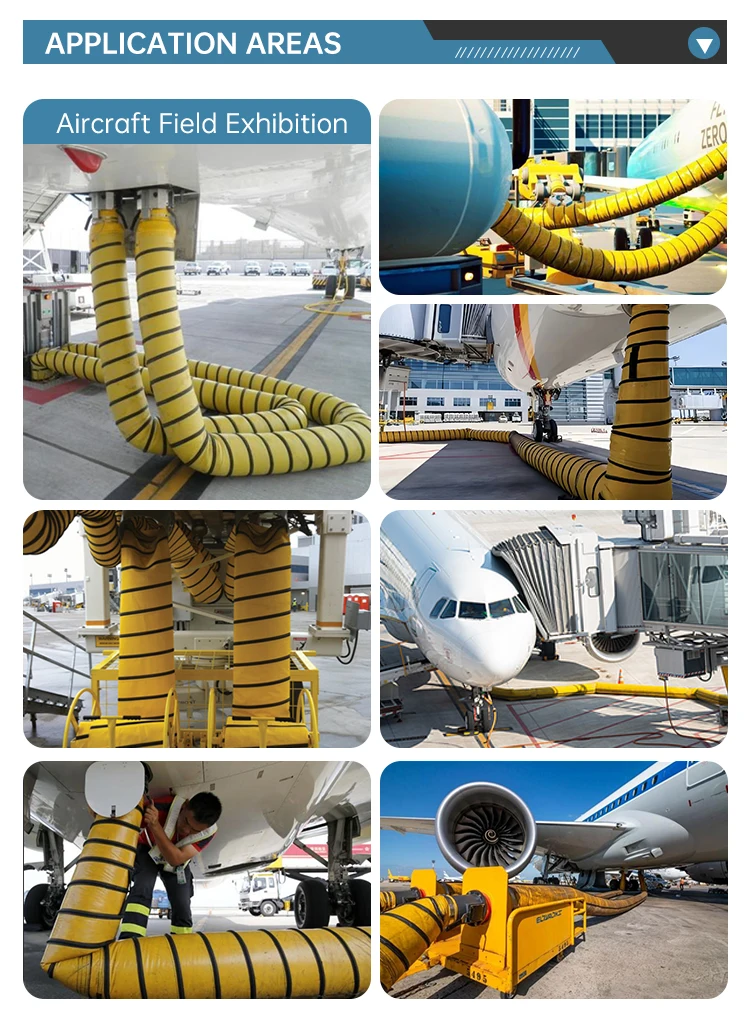 High Pressure PCA Hose Aviation Cooling Air Duct Flexible Tube OEM Customizable Aircraft Air Conditioning Hose for PCA