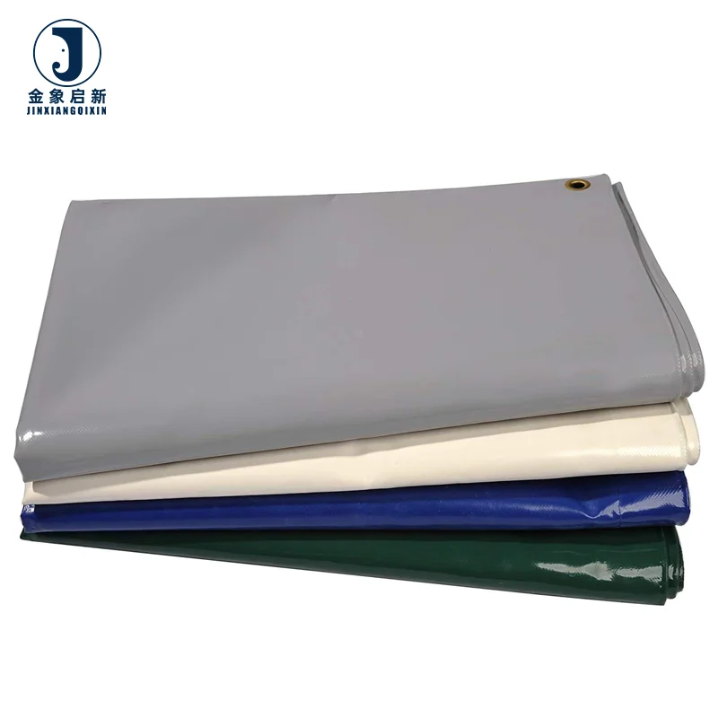 Tarpaulin Waterproof Heavy Duty 650Gsm Agriculture China Plastic Tarps Cover Sheet Blue Orange 15oz Pvc Tarpaulins for Truck