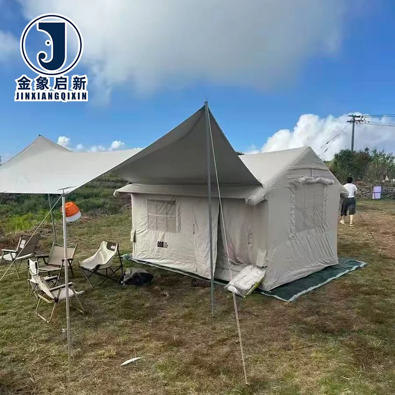 Outdoor Camping Inflatable Tent Luxury All-Season Use PVC Waterproof Quick Automatic Opening Rainproof Insulated