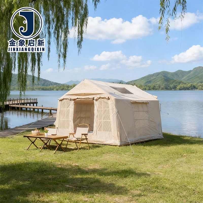 Inflatable Four-season Camping Tent-PVC Coated Waterproof Eco-Friendly Quick Inflation CE Certified ODM/OEM Accepted