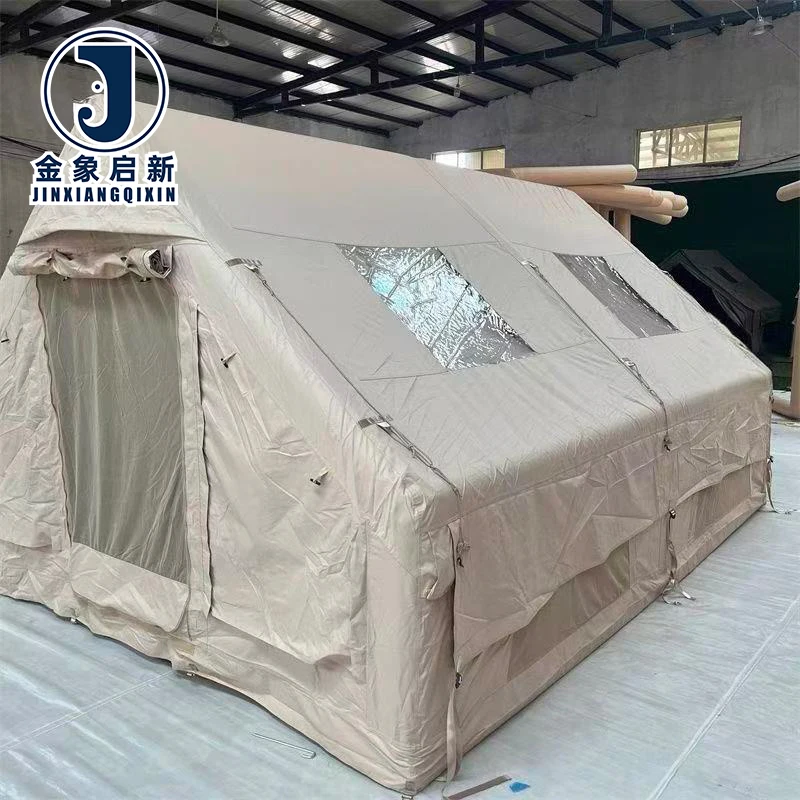 Inflatable Four-Season Event Tent Outdoor Waterproof PVC Quick Automatic Opening 6-8 Person Custom Logo
