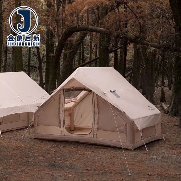 Heavy Duty Inflatable Camping Tent Large Waterproof Family Outdoor Portable Air Tent for 1-12 Person Group Camping