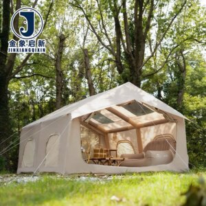 Inflatable Four-season Camping Tent-PVC Coated Waterproof Eco-Friendly Quick Inflation CE Certified ODM/OEM Accepted
