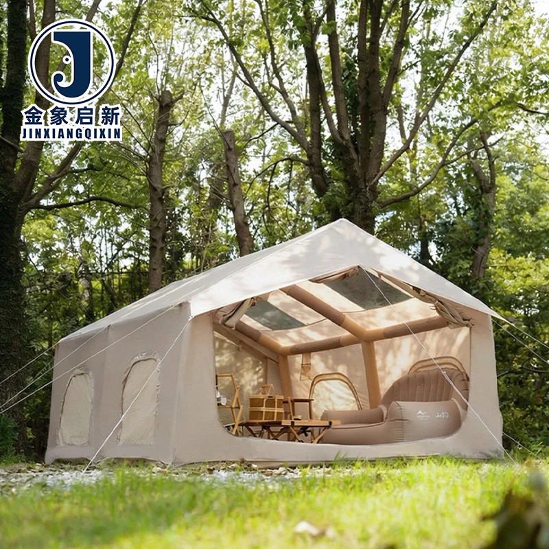 Camping Tent Inflatable UV Resistant Customizable Four-season Waterproof PVC Eco-Friendly Windproof Foldable Quick Automatic