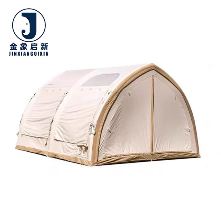 Premium Four-season PVC Inflatable Tents for Camping Easy-to-Use Spacious Portable Waterproof Outdoor Tent with Pump