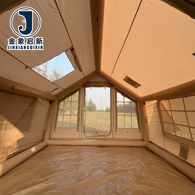 Camping Tent Inflatable UV Resistant Customizable Four-season Waterproof PVC Eco-Friendly Windproof Foldable Quick Automatic