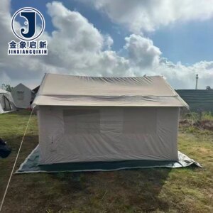 Portable Inflatable Camping Tent  Oxford Waterproof Family Outdoor Air Tent for 4-6 Person Beach Camping Holiday