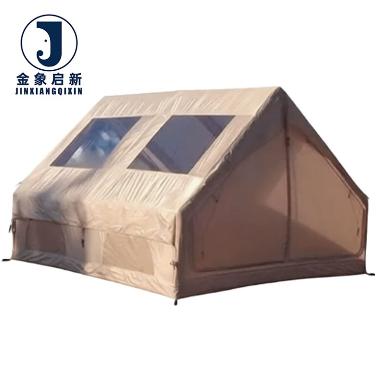 Luxury Inflatable Camping Tent Waterproof Family Outdoor Portable Air Tent With Skylight for 6-8 Person Glamping Event
