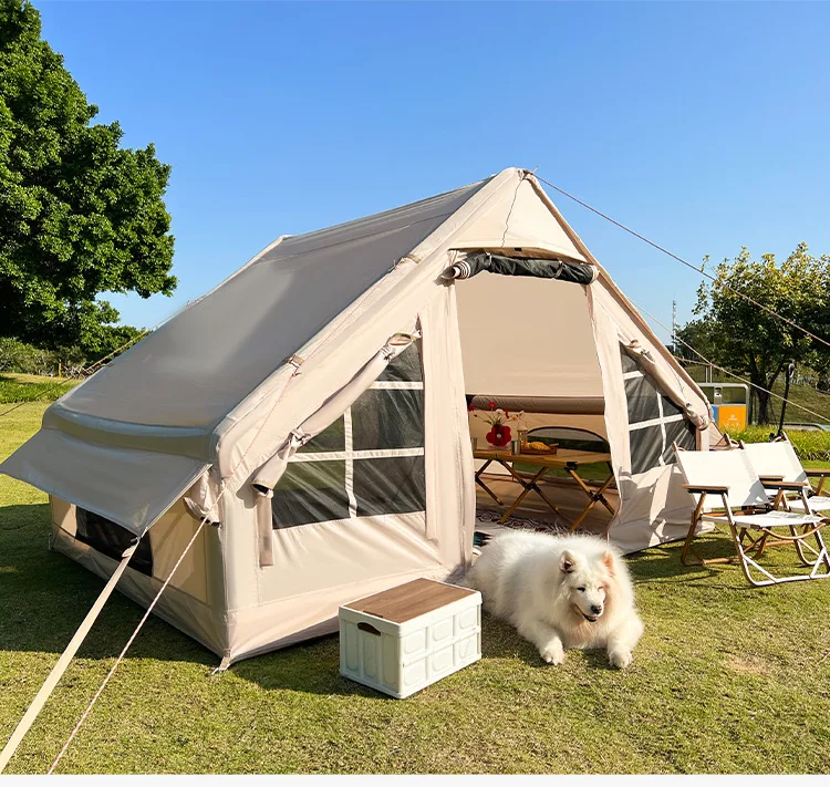 Camping Tent Inflatable PVC Waterproof UV Resistant Four-Season Quick Automatic Opening Customizable 2-3 Person