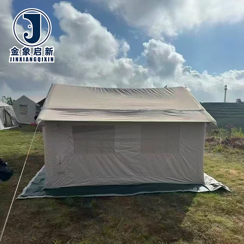 Portable Inflatable Camping Tent Large Waterproof Family Outdoor Air Tent With Great for 8-10 Person Group Trip