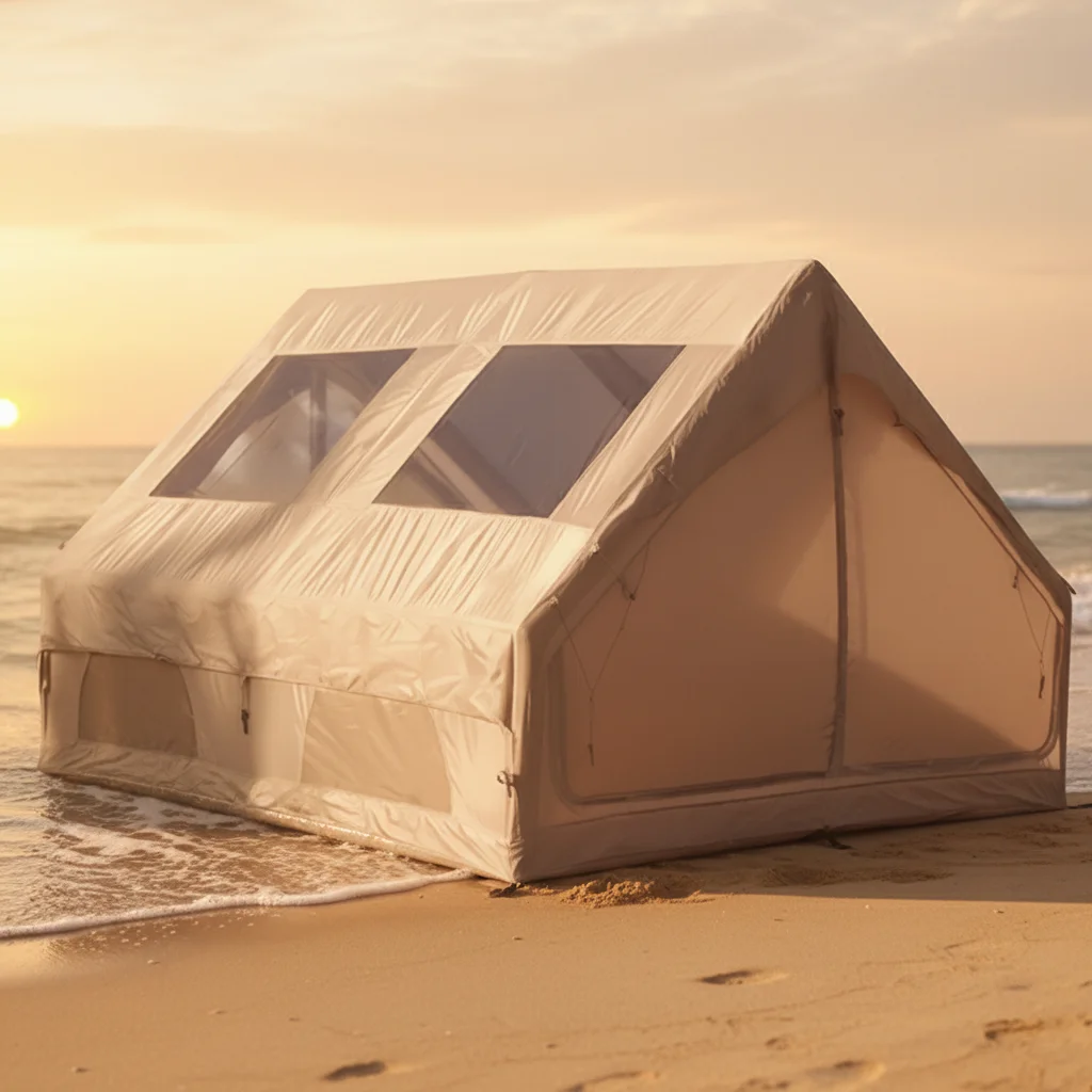 High Quality Four-Season Inflatable Tent for Camping Durable PVC Material All-Weather Resistance Quick Automatic Opening