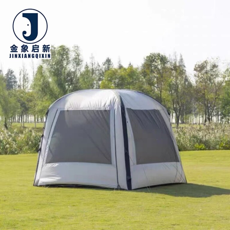 Automatic Inflatable Four-season PVC Tent 3-5 Person 6 UV Protection Waterproof TPU Viewing Door Quick-Setup Outdoor Camping
