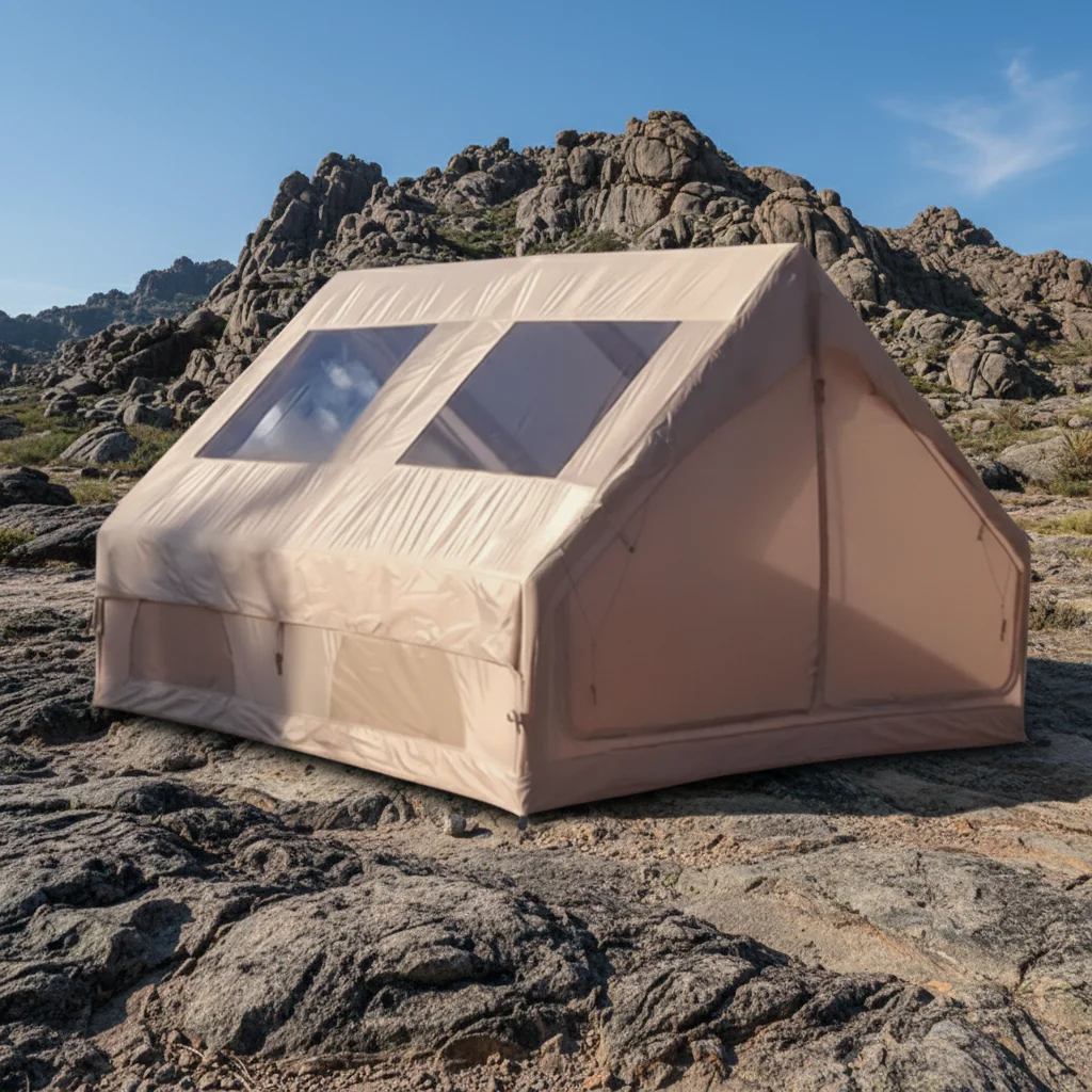 High Quality Four-Season Inflatable Tent for Camping Durable PVC Material All-Weather Resistance Quick Automatic Opening