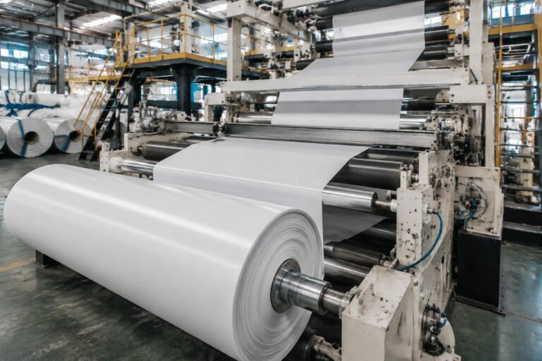 Factory production line of knife-coated printable PVC tarpaulin rolls